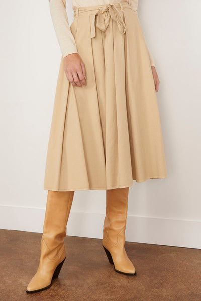 Xirena Skirts Bellan Skirt in Khaki Gold