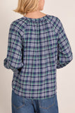 Xirena Dara Top in Forest Blue Plaid