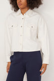 Xirena Jackets Leon Jacket in White Xirena Leon Jacket in White
