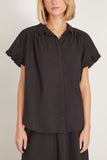 Xirena Tops Noah Shirt in Black Xirena Noah Shirt in Black