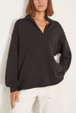 Xirena Sweatshirts Reid Sweatshirt in Black Reid Sweatshirt in Black