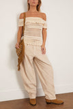 Etoile Isabel Marant Zaelle Off Shoulder Top in Ecru