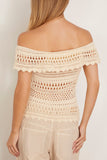 Etoile Isabel Marant Zaelle Off Shoulder Top in Ecru