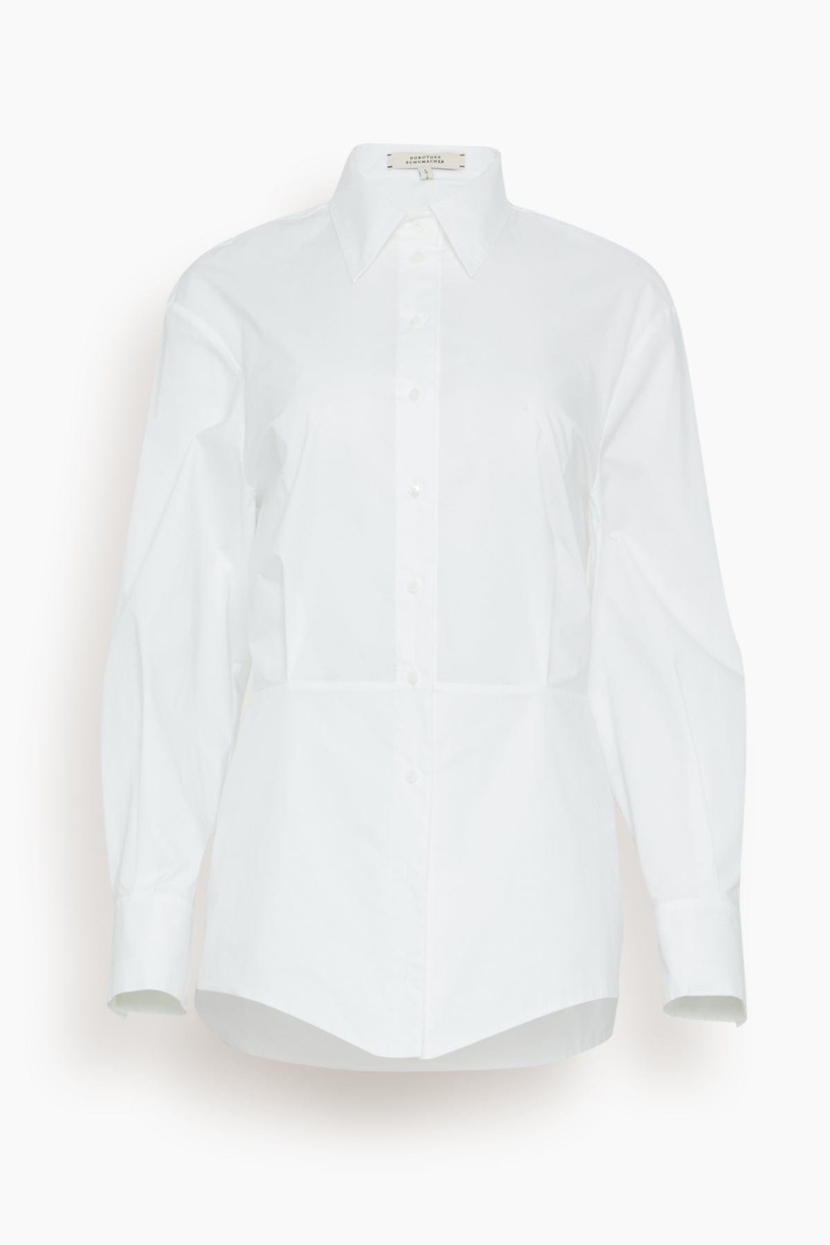 Dorothee Schumacher Tops Poplin Power Blouse in Pure White