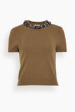 Simkhai Sophie Top in Dark Ochre Black