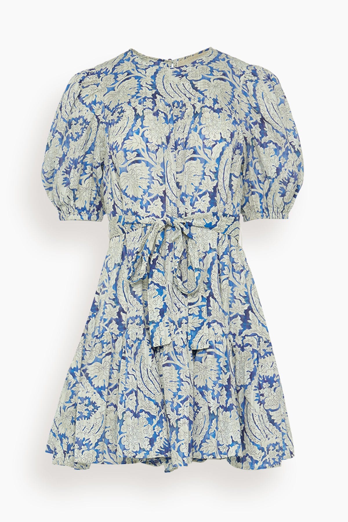 Ulla Johnson Rosalie Short Sleeve Mini Dress in Ciel