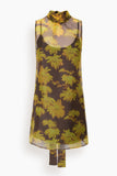 Staud Albee Mini Dress in Golden Daisy