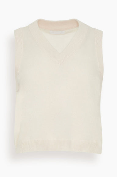 Sablyn Tops Sterling Cropped V-Neck Boxy Tank in Mallow Sablyn Sterling Cropped V-Neck Boxy Tank in Mallow