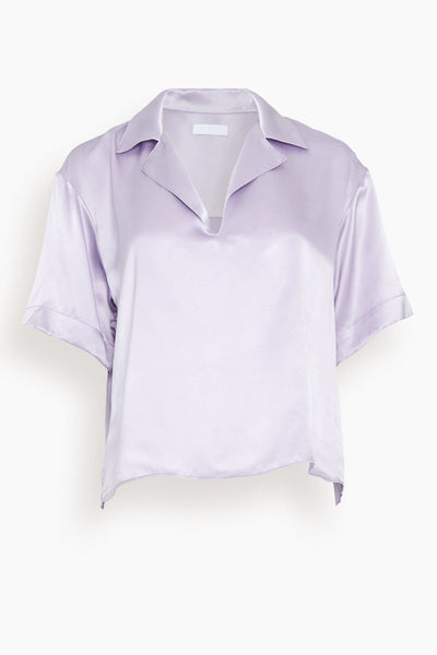 Rhett Silk Polo in Prism