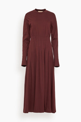Long Dress in Dark Burgundy