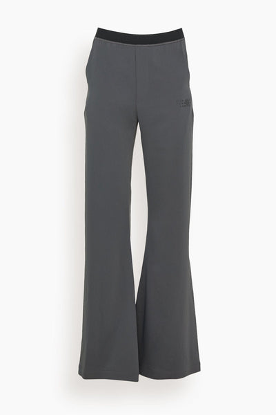 Flared Leg Trouser in Charcoal