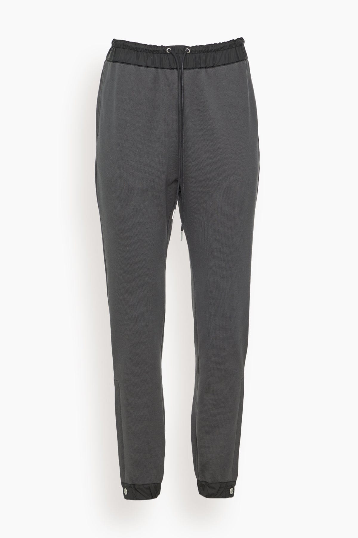 Sacai Pants Sweat Jersey Pants in Charcoal Gray
