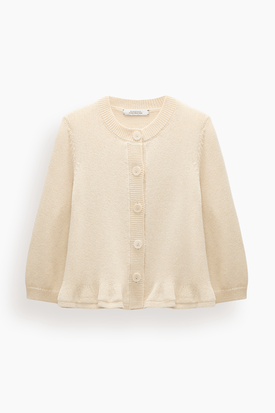 Cotton Candy Cardigan in Icy Lemon