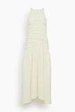 Bite Studios Evidente Shoulder Dress in Off White