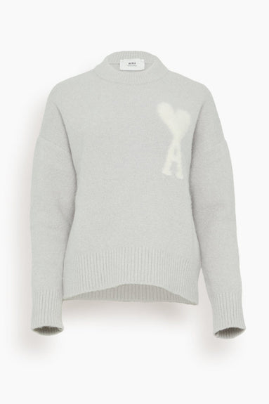 Ami Paris Sweaters Off White ADC Sweater in Pearl Grey