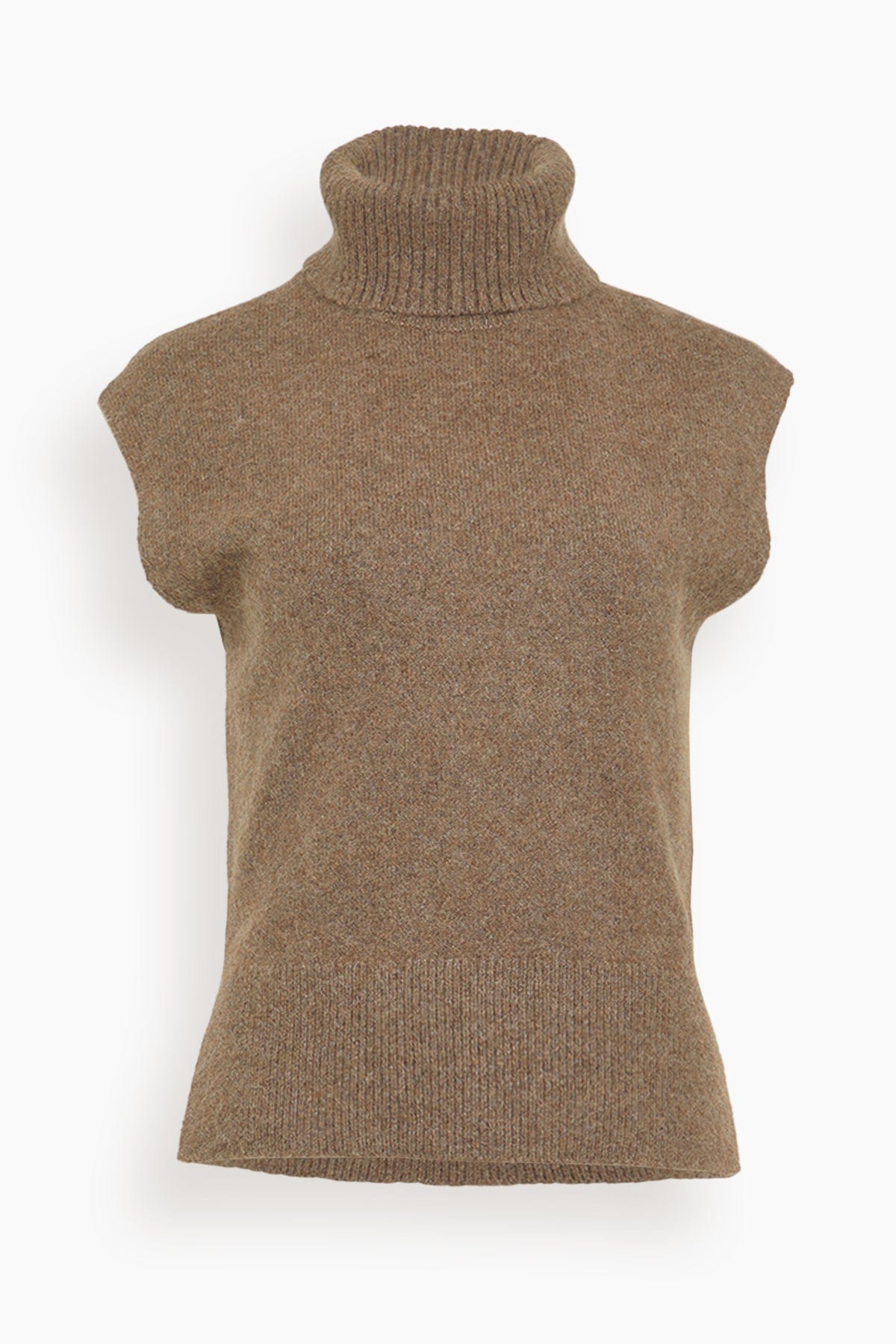 Tanya Taylor Aaron Knit Top in Walnut
