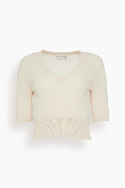 Wool Cashmere Sweater in Peonia