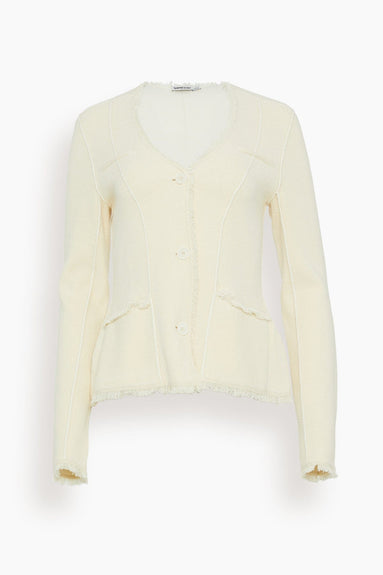 Simkhai Jackets Medina Blazer with Patch Pockets in Natural White