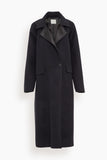 Forte Forte Velour Cloth Cape Coat in Night