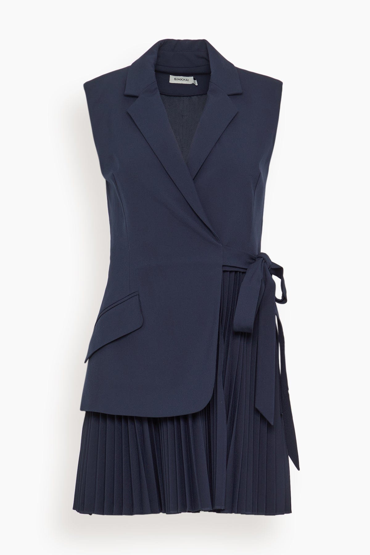 Simkhai Eman Sleeveless Mini Dress in Midnight
