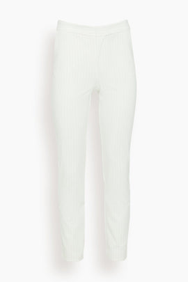 Carine Trouser in White/Black