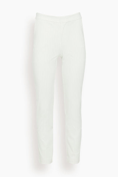 Carine Trouser in White/Black