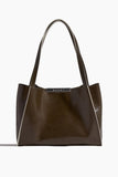Marni Cresta East West Small Tote Bag in Deep Sage