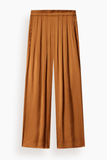 Isabel Marant Nolia Satin Pants in Caramel