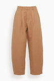 Apiece Apart Pants Bari Crop Trouser in Deep Khaki Bari Crop Trouser in Deep Khaki