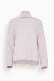 Allude Sweaters Mock Sweater in Soft Rose