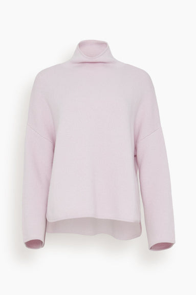Allude Sweaters Mock Sweater in Soft Rose