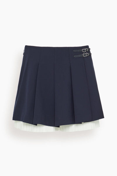 Suzie Pleated Skort in Midnight
