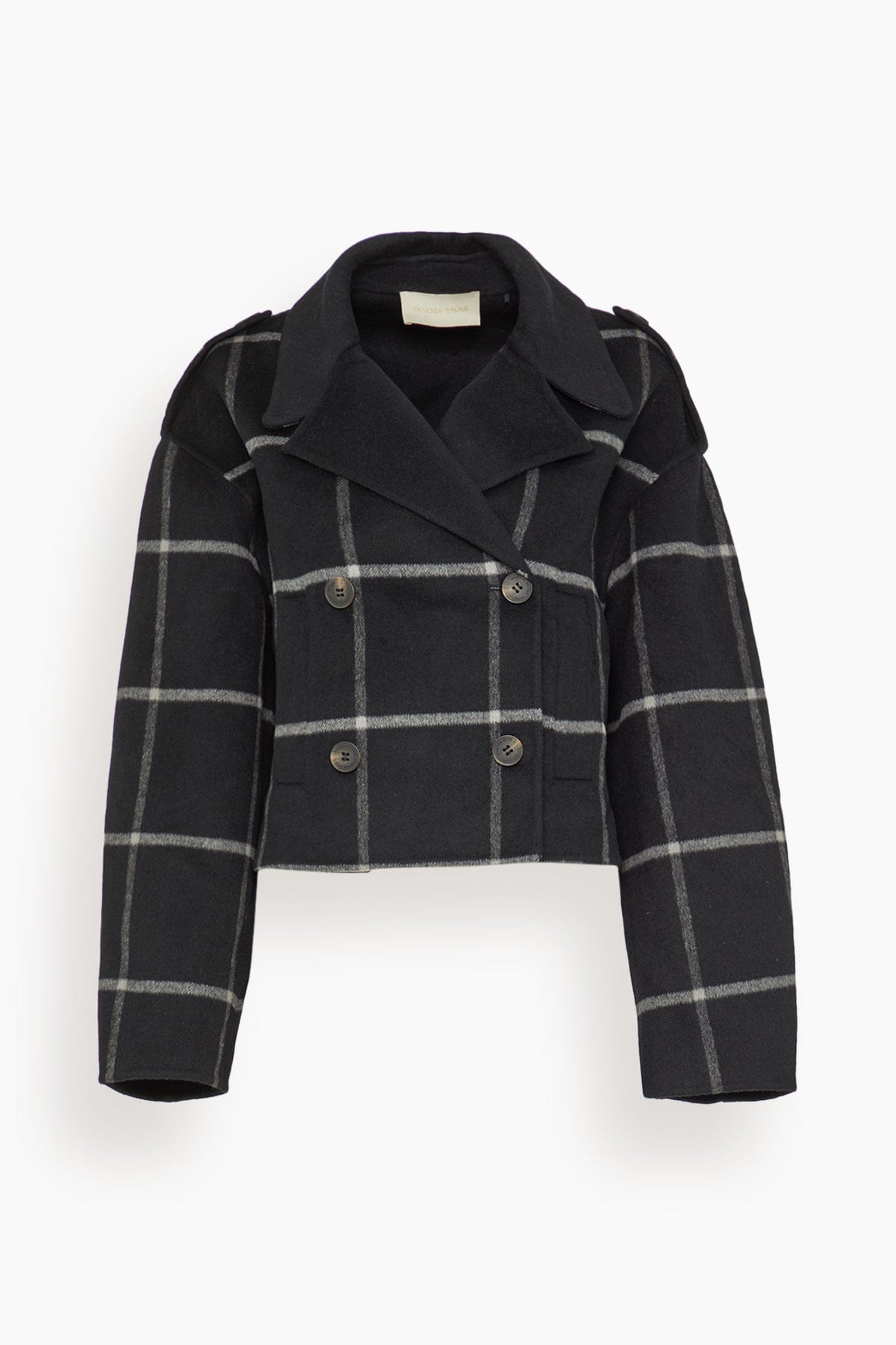 Vanessa Bruno Beran Coat in Noir/Blanc