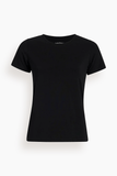 Another Tomorrow Fitted Tee in Black