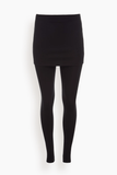 THE PARK Joy Skirted Legging in Black