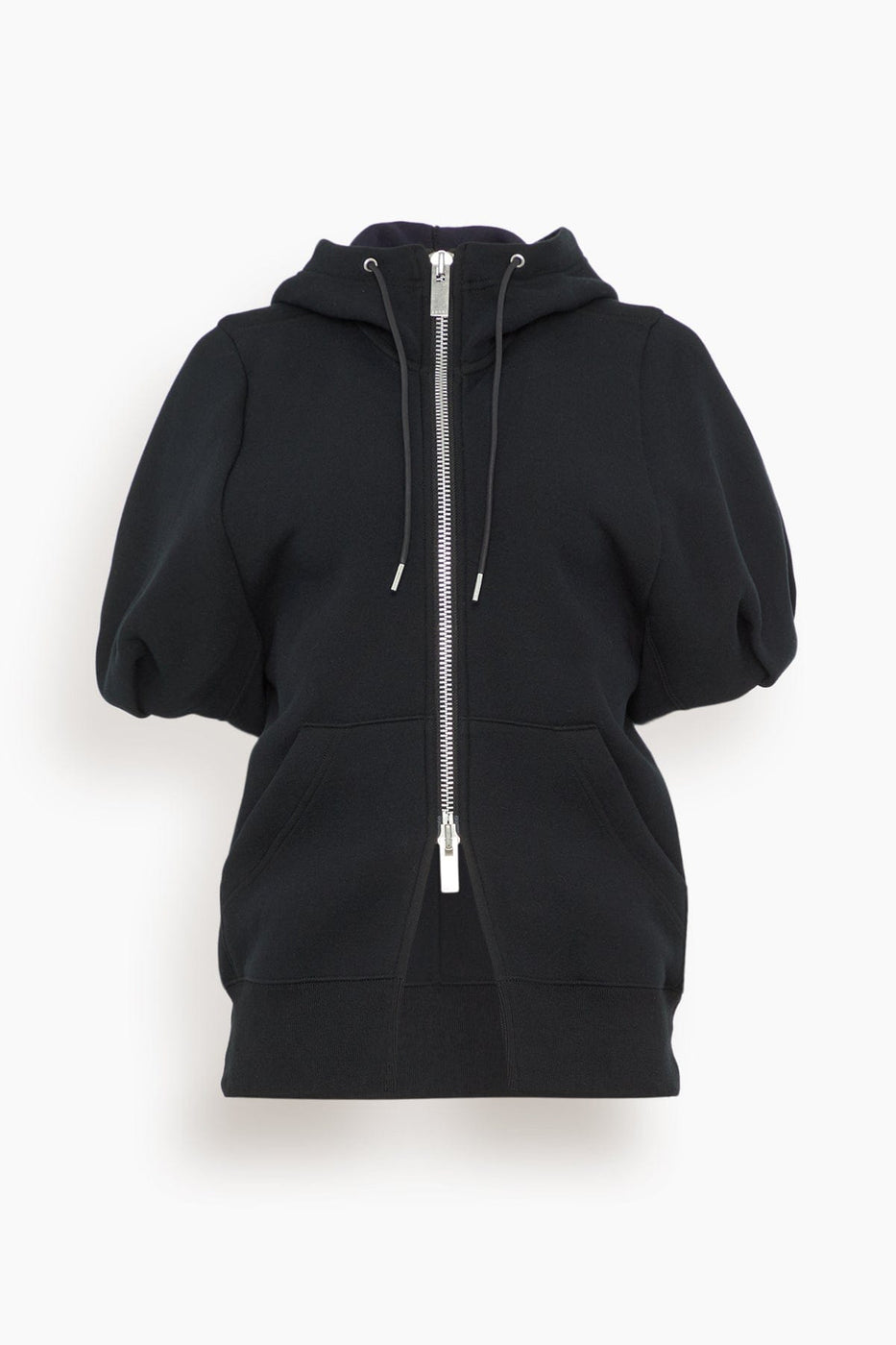 Sacai Jackets Sponge Sweat Hoodie in Black Sacai Sponge Sweat Hoodie in Black