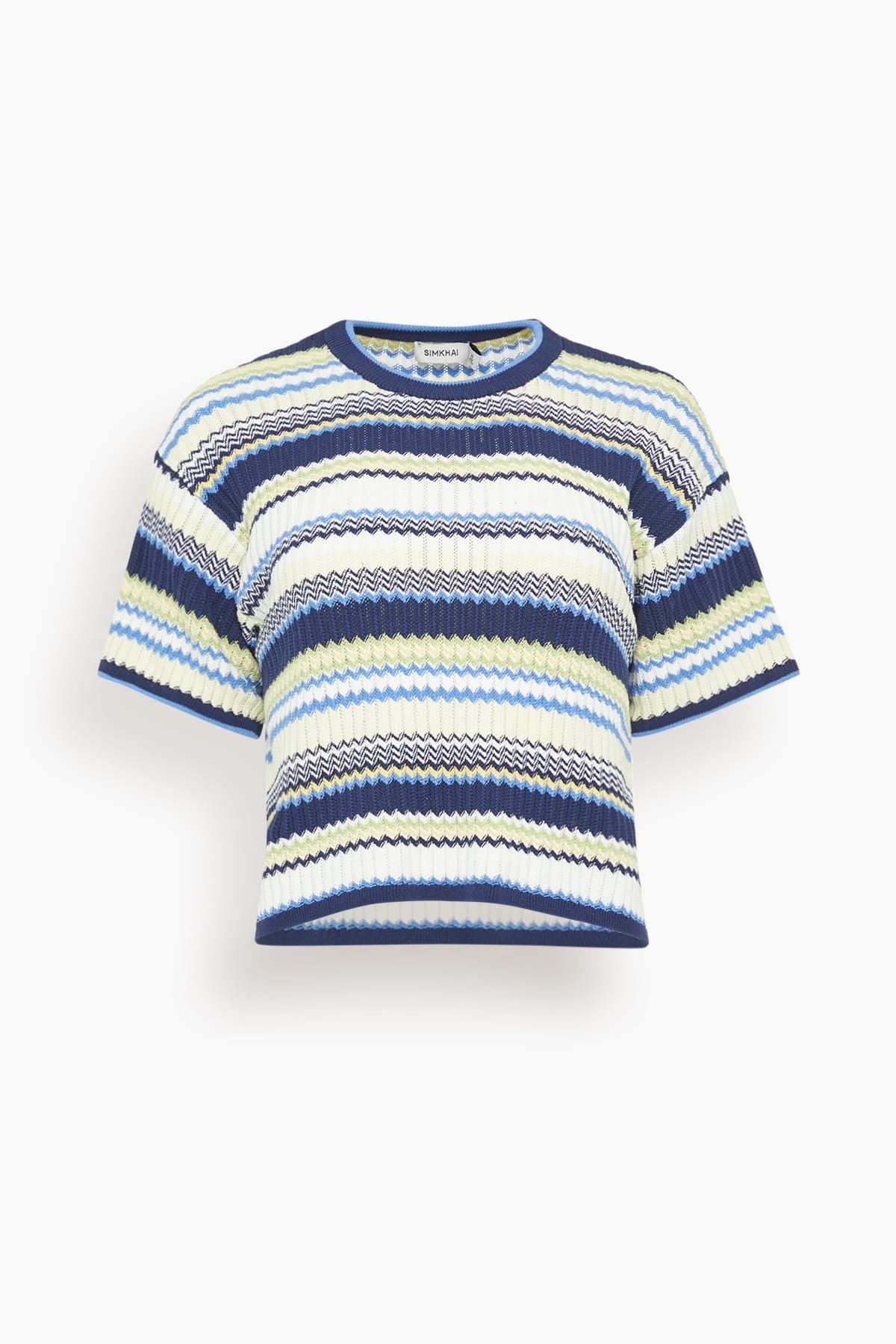Simkhai Tenley Short Sleeve Tee in Midnight Multi