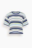 Simkhai Tenley Short Sleeve Tee in Midnight Multi