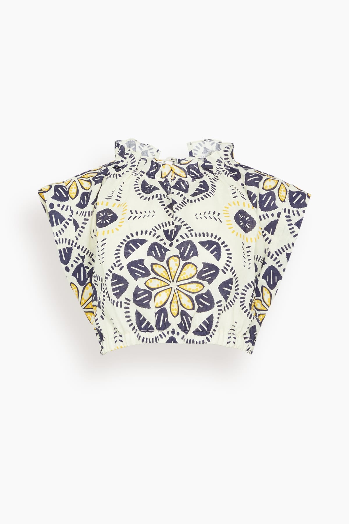 Lemlem Muna Ruched Crop Top in Adey Soleil