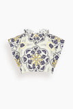 Lemlem Muna Ruched Crop Top in Adey Soleil