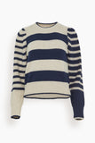 Vanessa Bruno Sweaters Dipika Sweater in Ecru/Marine Vanessa Bruno Dipika Sweater in Ecru/Marine