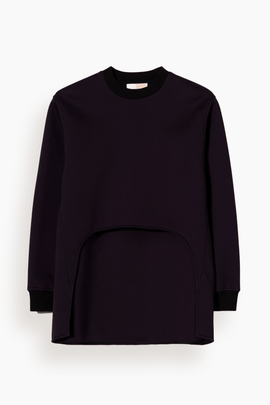 Sweatshirt in Blue Black