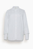 Bite Studios Tops Crinkled Sleeve Shirt in White