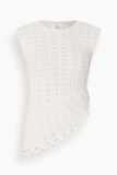 Loulou de Saison Saez Asymmetric Top in Ivory