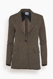 Rosetta Getty Jackets Peak Lapel Houndstooth Jacket in Multi