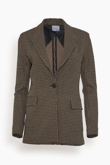 Rosetta Getty Jackets Peak Lapel Houndstooth Jacket in Multi