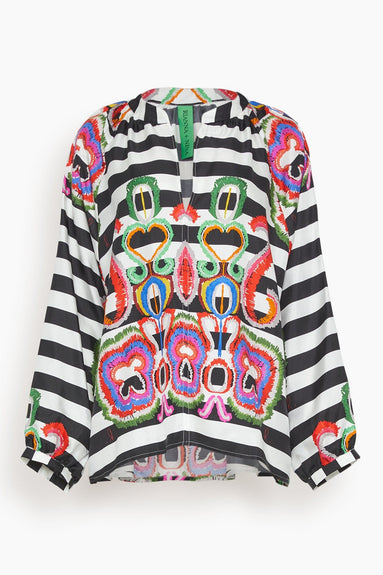 Rianna & Nina Tops Wide Blouse of Roula in Rokoko