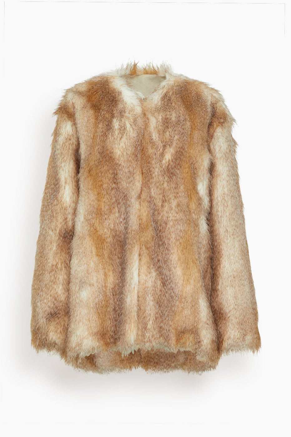 Isabel Marant Jackets Aglae Collarless Coat in Natural Isabel Marant Aglae Collarless Coat in Natural