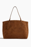 Little Liffner Tote Bags X-Large Sprout Tote in Chestnut Suede