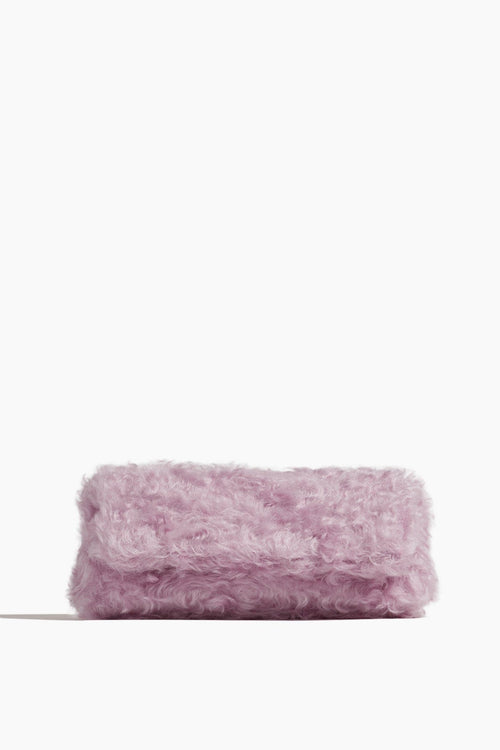 Dries Van Noten Clutches Fluffy Folded Clutch in Lilac